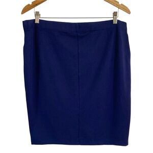 FOREVER 21+ Plus Royal Blue Stretch Pencil Skirt Sz XXL